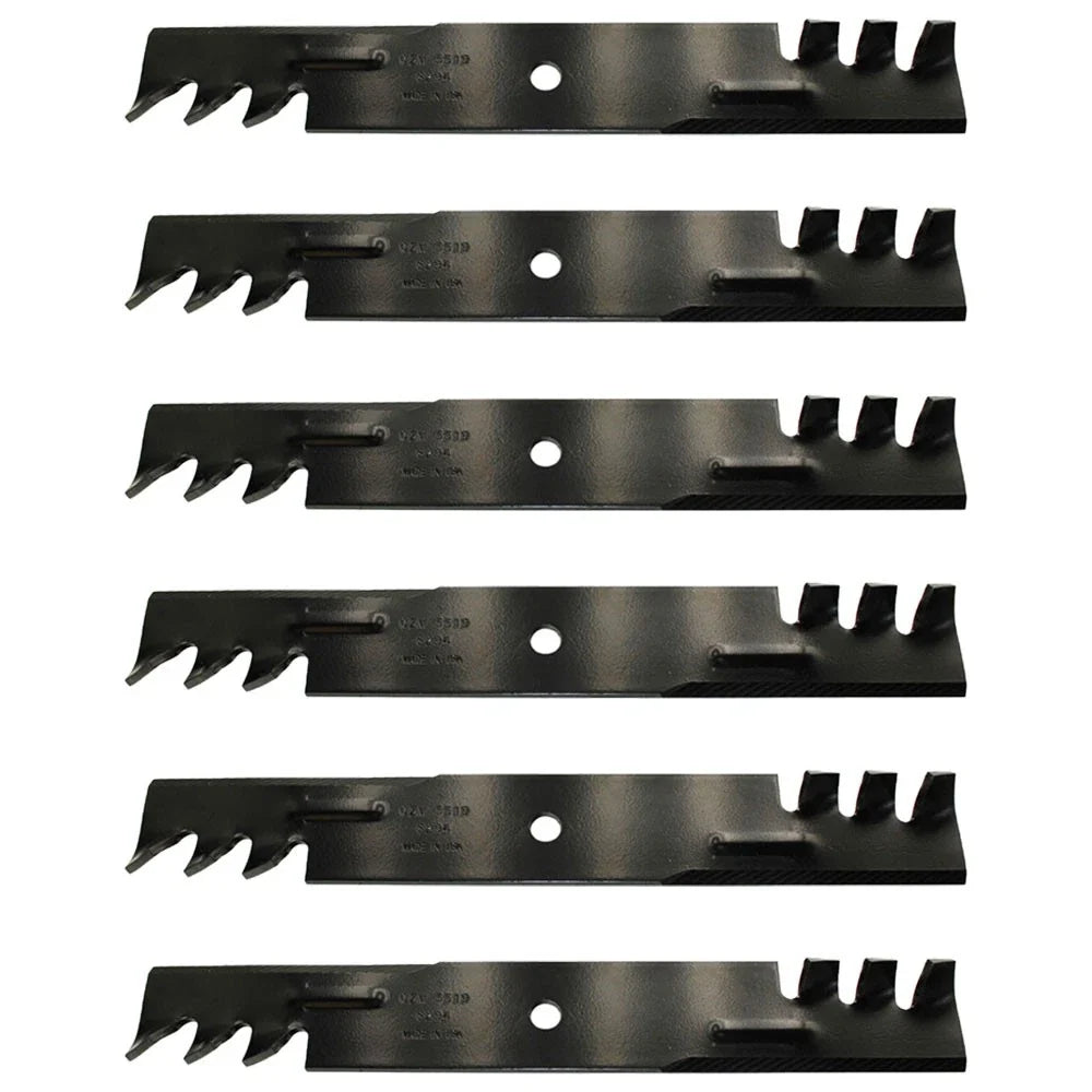 6X Toothed Mower Blades for Oregon (Fits )