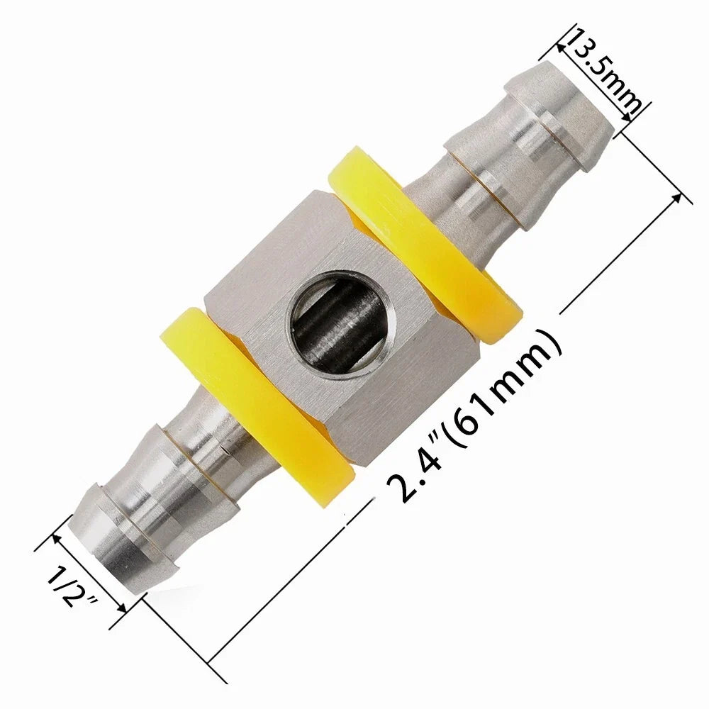 1/2” Fuel Line Pressure Gauge Sensor T-Fitting Adapter by GlowShift