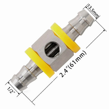 1/2” Fuel Line Pressure Gauge Sensor T-Fitting Adapter by GlowShift