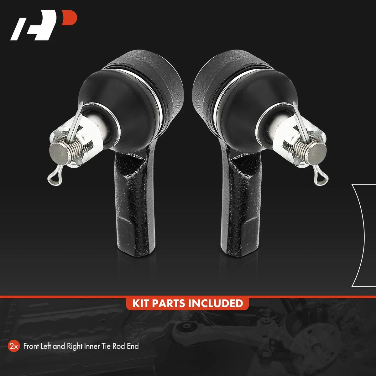 2X Tie Rod Ends with Ball Joints for Nissan Frontier & Xterra 2005-2019