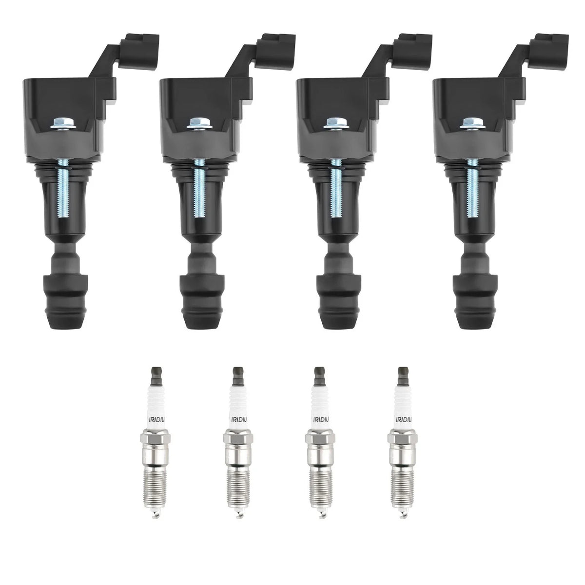 4 Ignition Coils and Spark Plugs Set for Chevrolet Buick Saab 2006-2009