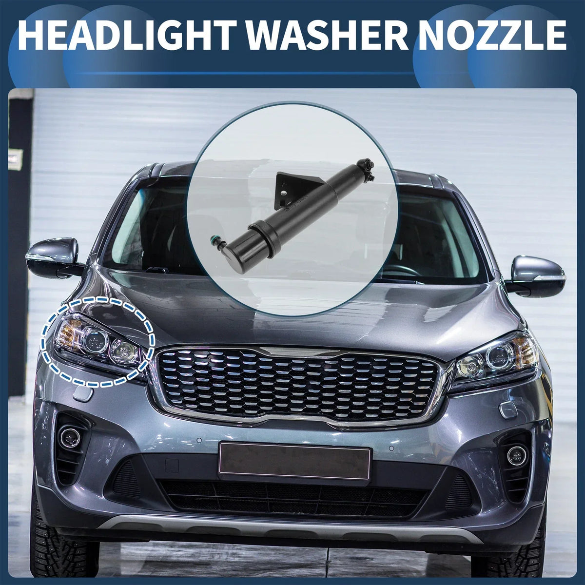 Front Headlight Washer Nozzle (Passenger Side) for Mercedes-Benz R350 2006-2012