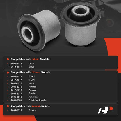 Front Upper Control Arm Bushing Set (2X) for Nissan Frontier 2005-2019