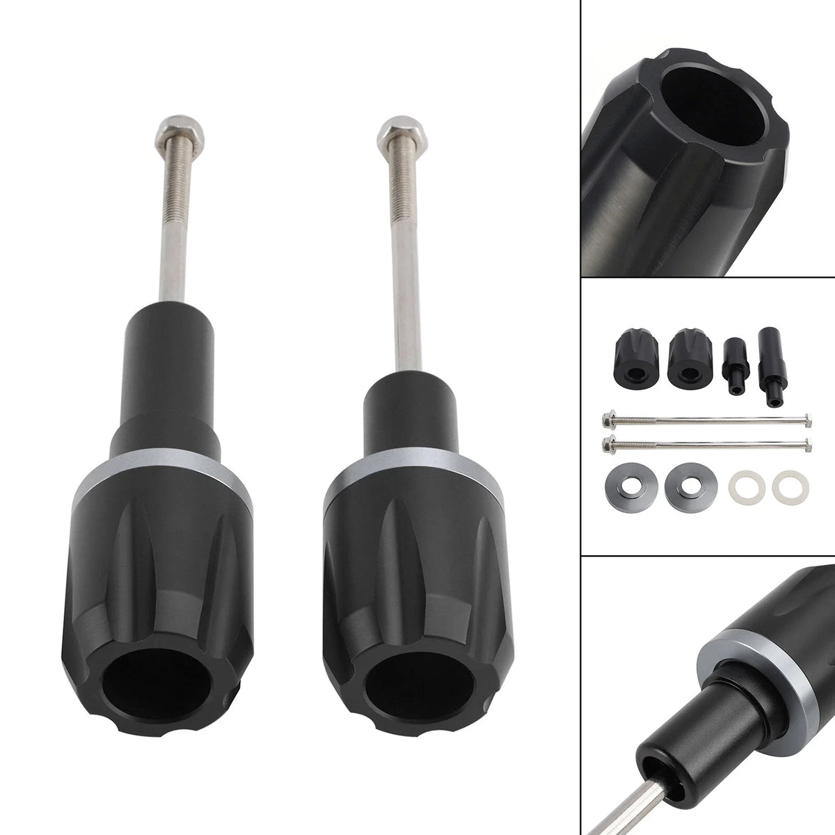 CNC Anti-Crash Frame Sliders for Kawasaki Ninja 650 (2017–2023)