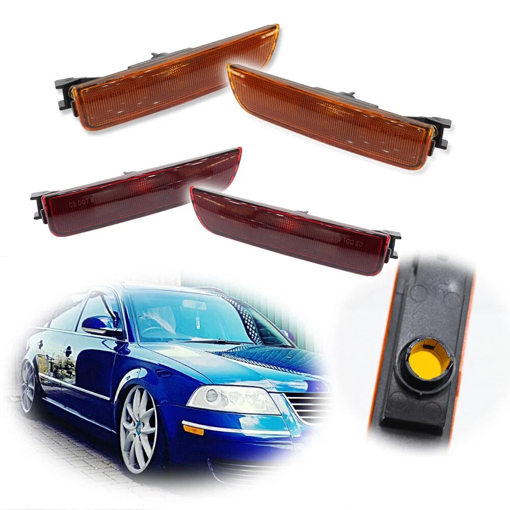 Set of 4 Front & Rear Side Marker Light Housings for VW Passat (01–05)