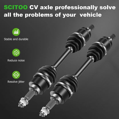 Set of 2 Front CV Axles for 2009-2014 Honda Rancher 420