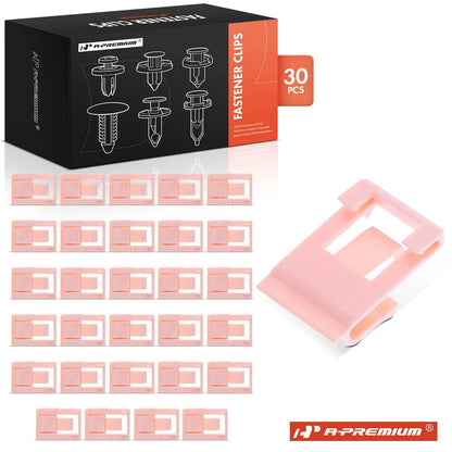 30Pcs 20mm Wide Pink Nylon Molding Clip for Honda Accord CR-V