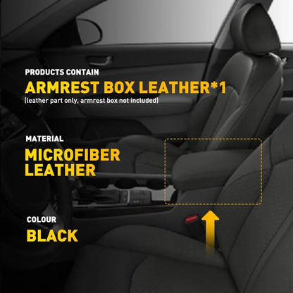 Leather Armrest Cover for Console Lid in Kia Optima 2016–2020