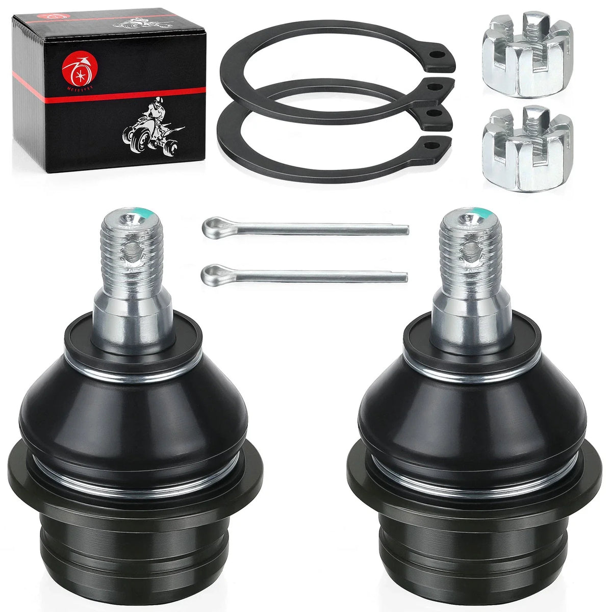 2X Upper + Lower Ball Joints for Suzuki KingQuad 450 500 700 750 (2005–2023)