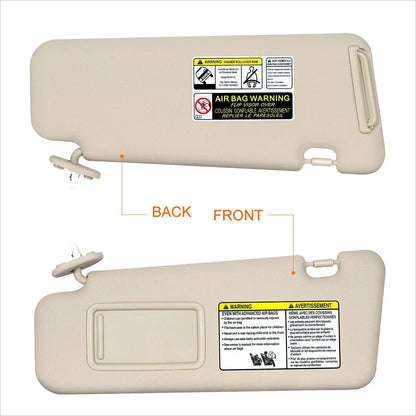 OE Style Beige Left Driver Side Sun Visor for Highlander 2008–2013