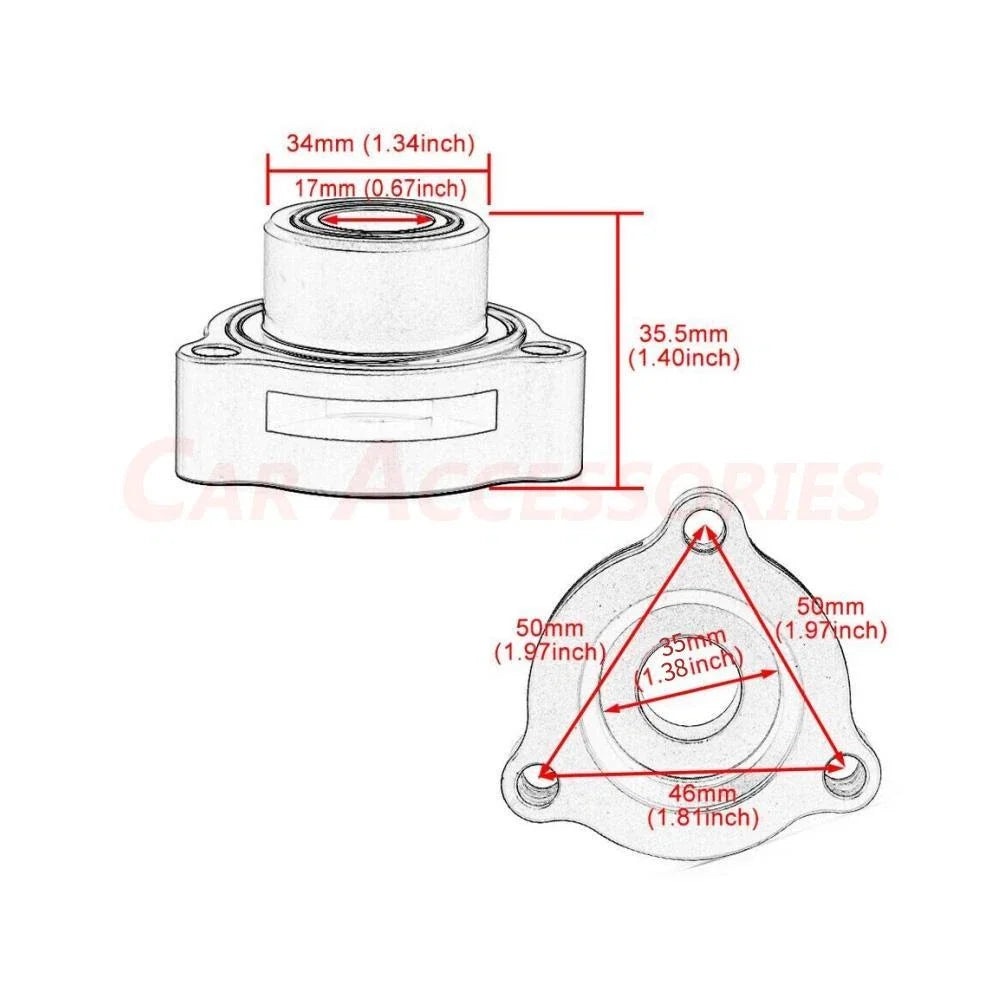 BOV Blow Off Valve Adapter for Chevrolet Silverado GMC 2019–2023 Turbo 2.7L