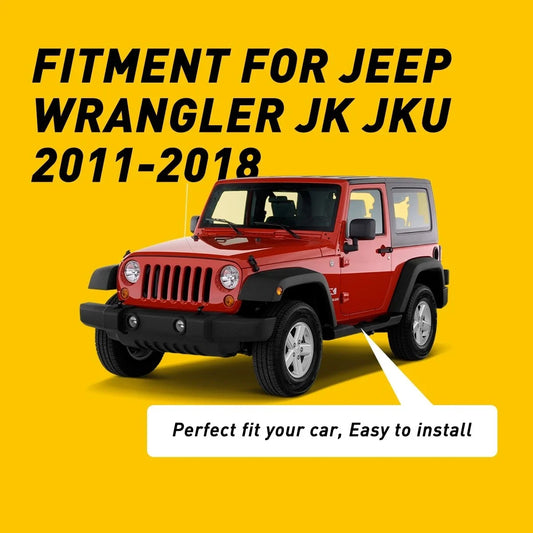 Set of 2 Black Grab Tray Storage Handle Organizer for Jeep Wrangler JK (2007–2018)