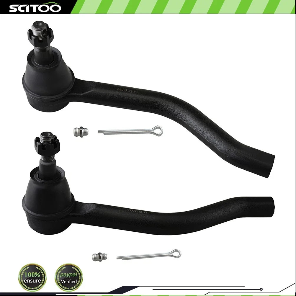 Front Outer Tie Rod End Pair (2X) for 2016-2019 Nissan Maxima