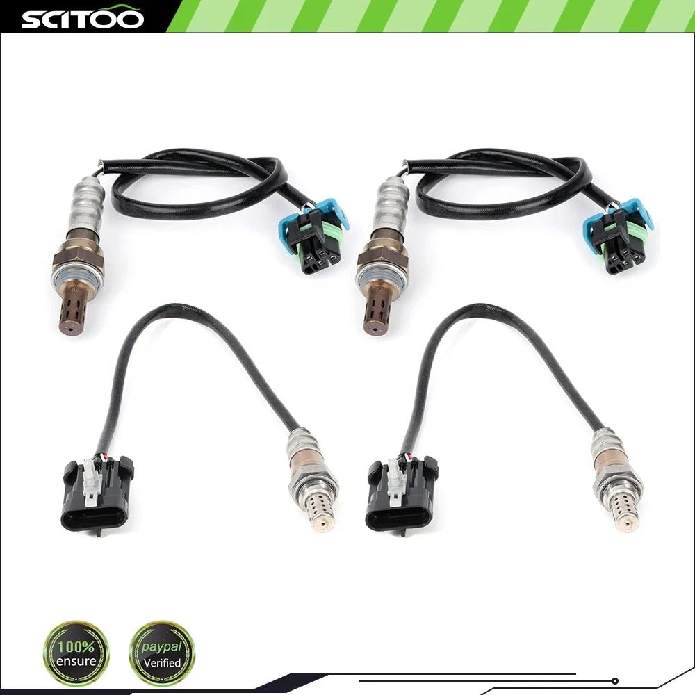 Set of 4 O2 Oxygen Sensors for 2014 Chevrolet Caprice Upstream/Downstream