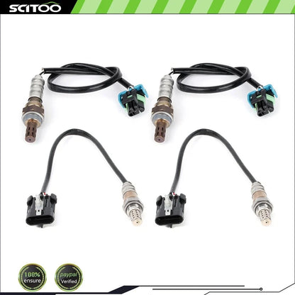 Set of 4 O2 Oxygen Sensors for 2014 Chevrolet Caprice Upstream/Downstream