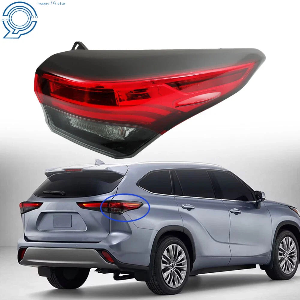 Outer Rear Tail Light Right Side for Toyota Highlander 2020-2022