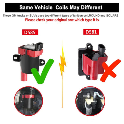 Ignition Coil Spark Plug Pack for LS1 LS3 Chevy Silverado 2000-2013