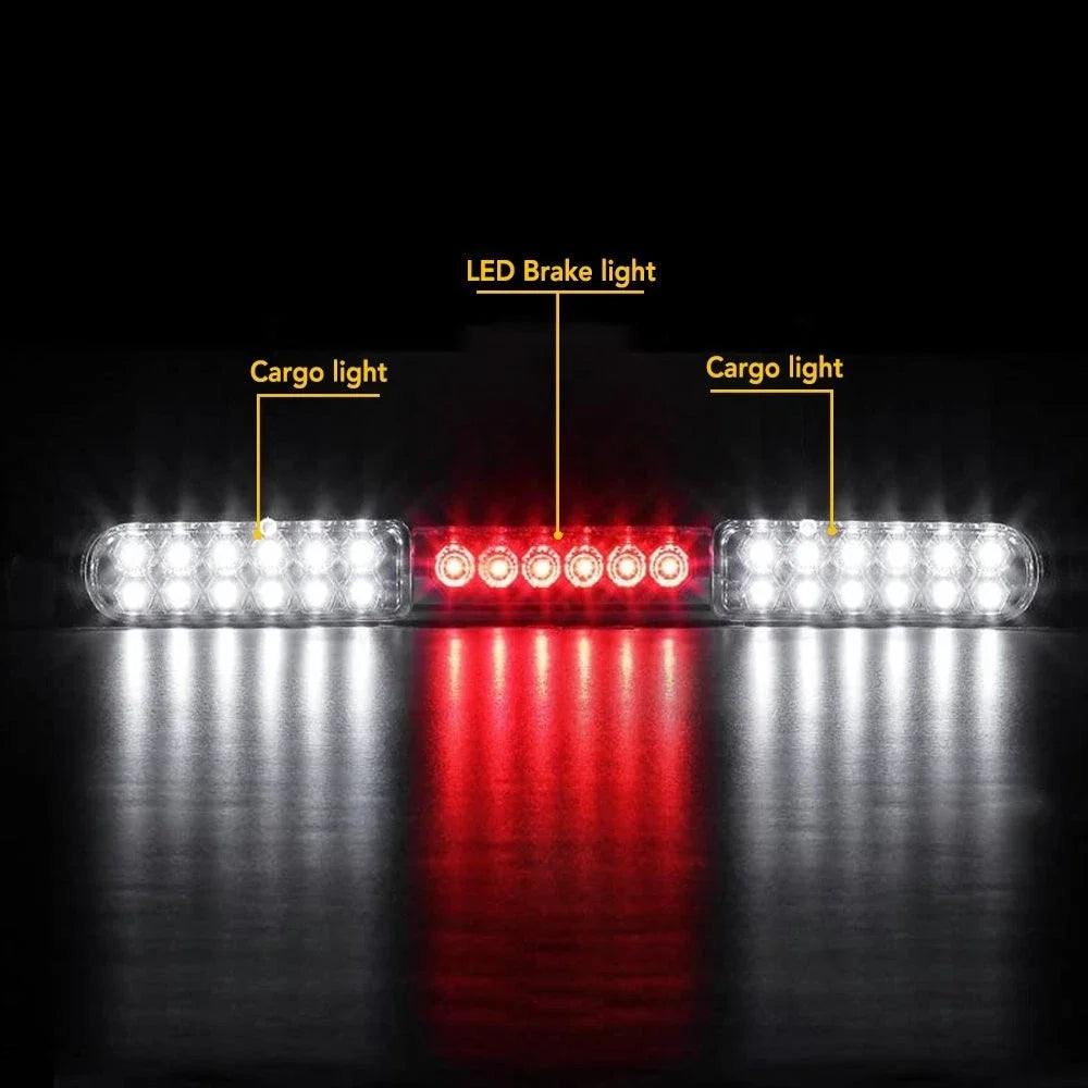 30 LEDs Brake Third Stop Light Tail for Ford F-150 (1997–2004) Black 3RD Lamp
