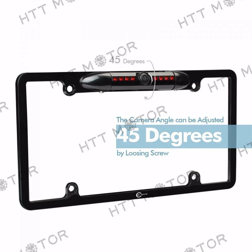 170° Viewing Angle Universal Rear View Camera for License Plate Frame