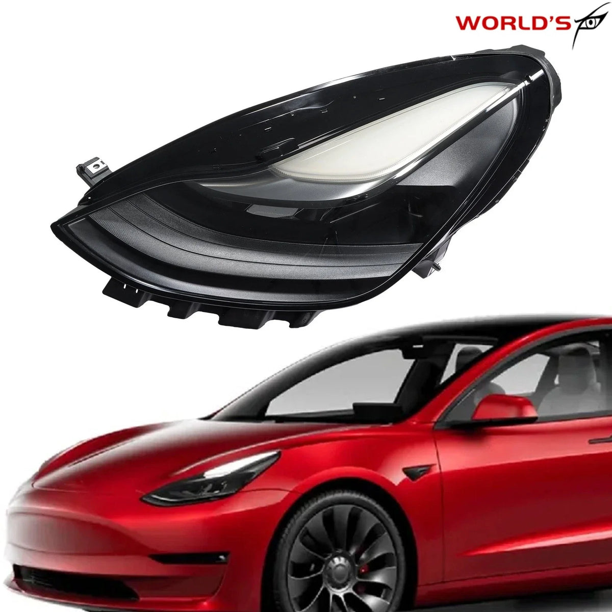 LED Projector Matrix Headlamp for Tesla Model 3 Y (2021–2023)