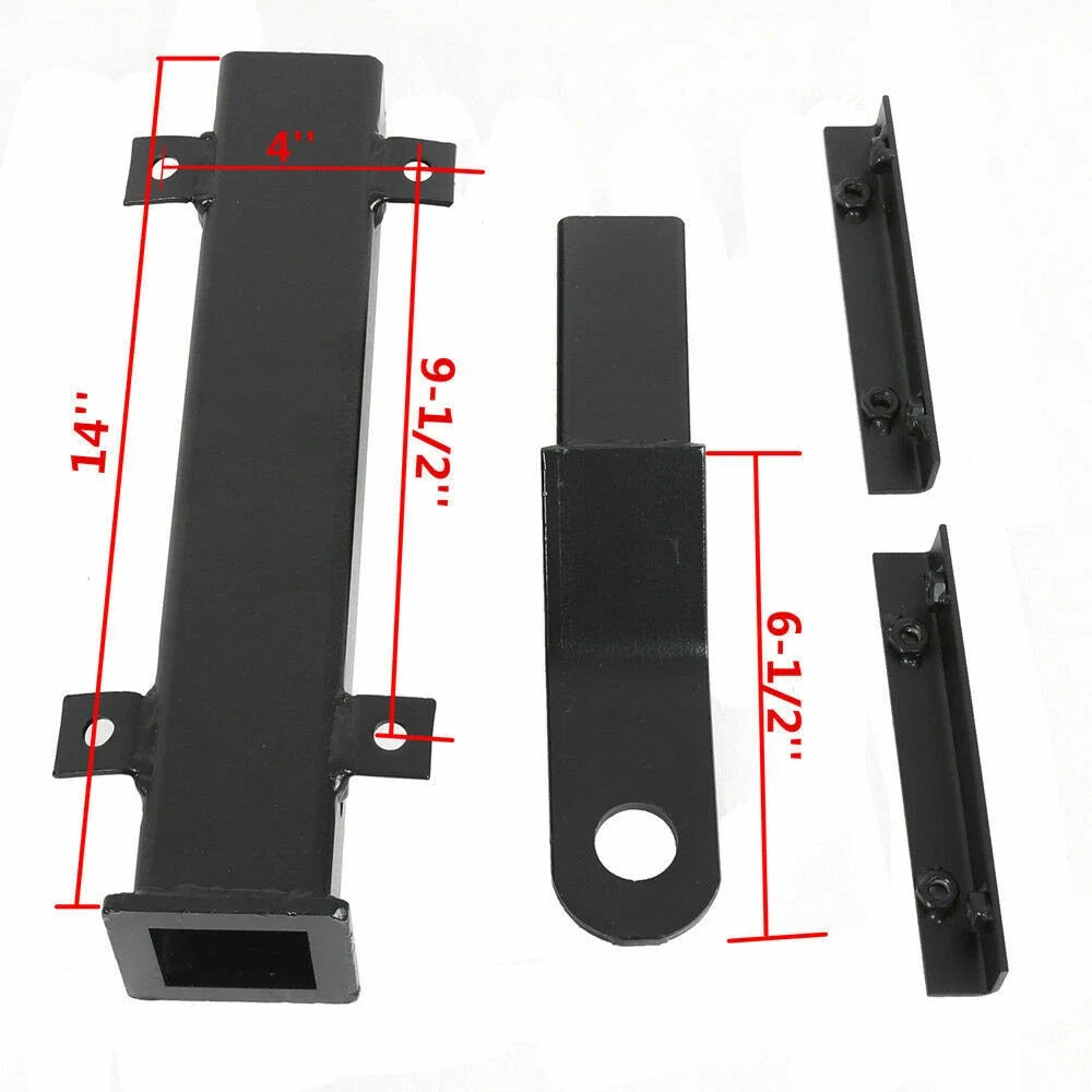 Universal 2" Receiver Rear Trailer Hitch for Club Car, EZGO, Yamaha