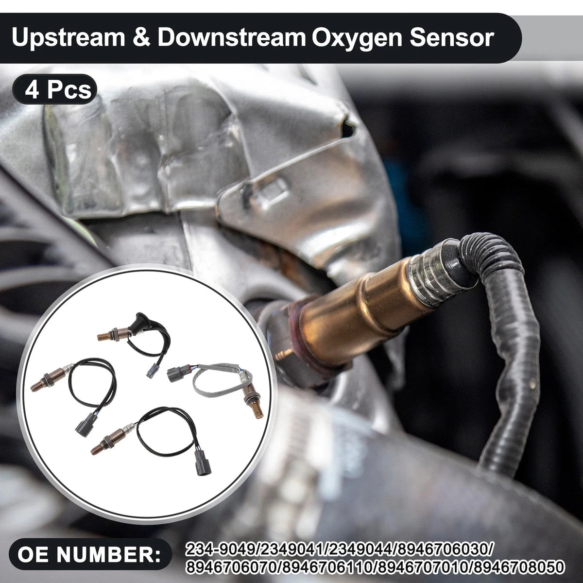 Upstream & Downstream Oxygen Sensor for Toyota RAV4 3.5L V6 (2006–2012) 234-9049