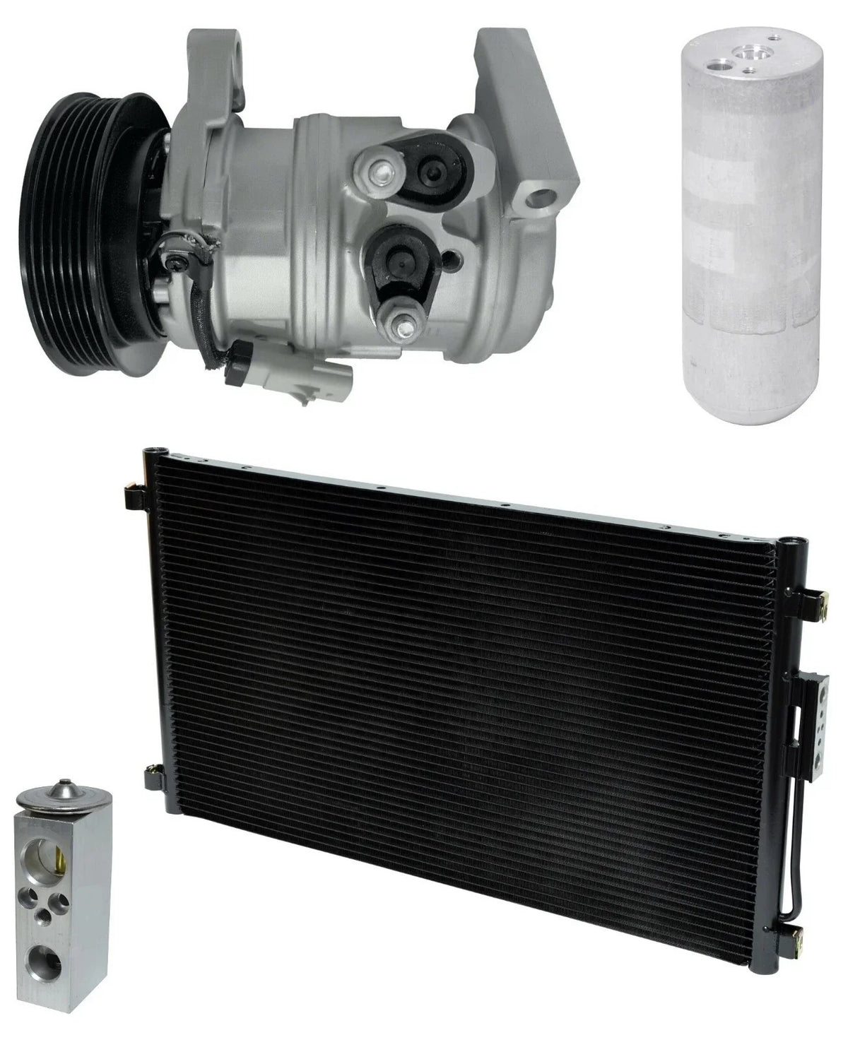 AC Compressor Kit with Condenser for Dodge Grand Caravan 3.3L (2001–2007)