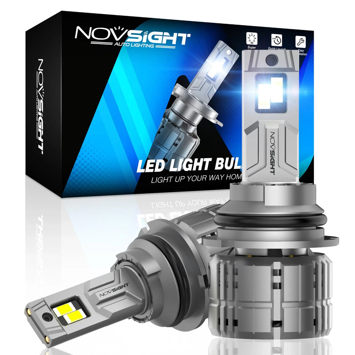 2X H7 LED Headlight Bulbs for