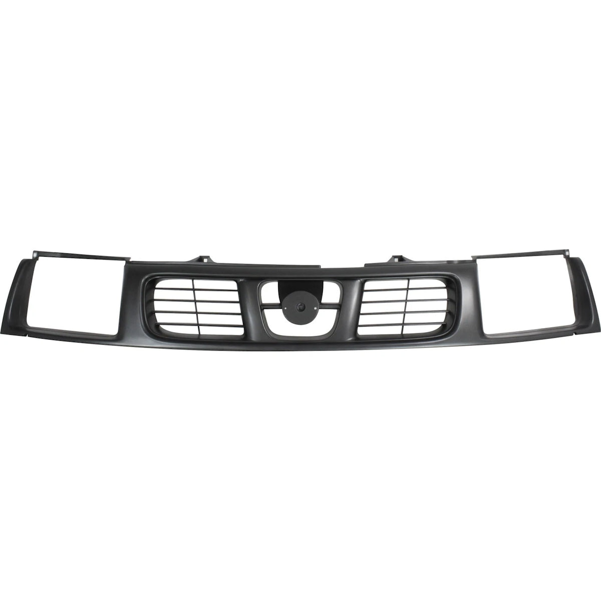 Grille for Nissan Frontier (1998–2000) Plastic Black Shell and Insert