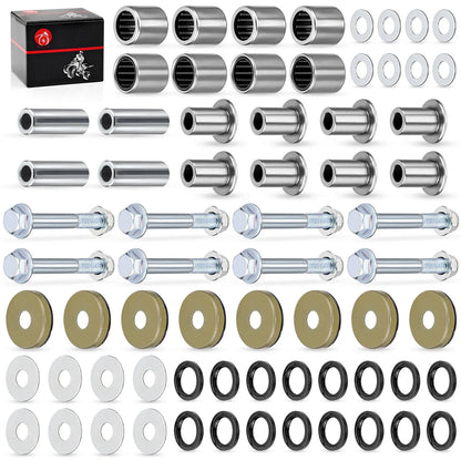 Front Upper + Lower A-Arm Bushing Seal Bolt Kit for Arctic Cat 400 DVX (2004–2008)