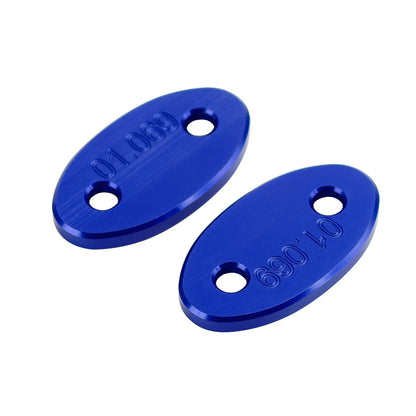 Mirror Block Off Plates in Blue for Yamaha YZF-R1 2007-2014