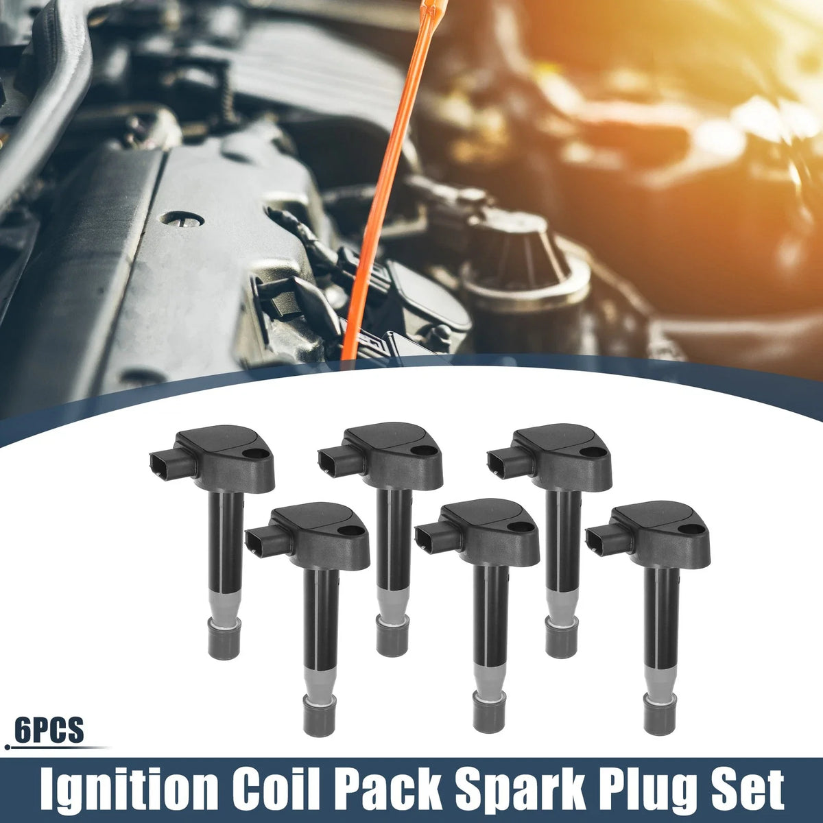 Set of 6 Ignition Coils for Honda Acura 