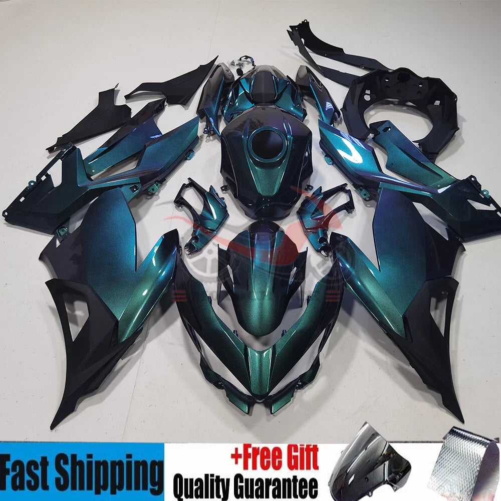 Fairing Kit for Kawasaki Ninja 400 (2018–2023) Green Chameleon ABS Bodywork