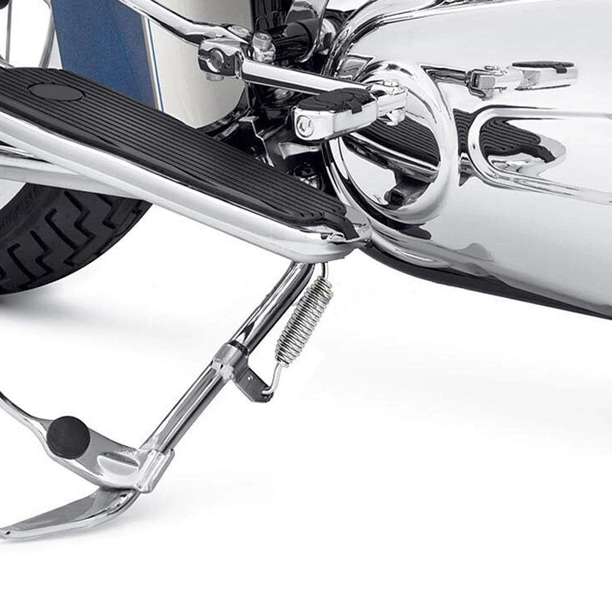 Chrome Kickstand Jiffy Spring for Harley-Davidson Softail 2007-2017