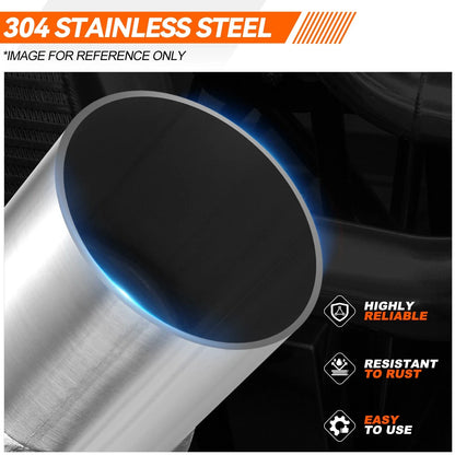 Stainless Steel 10" Flex Tube Exhaust Pipe 2.25" OD Double Braid