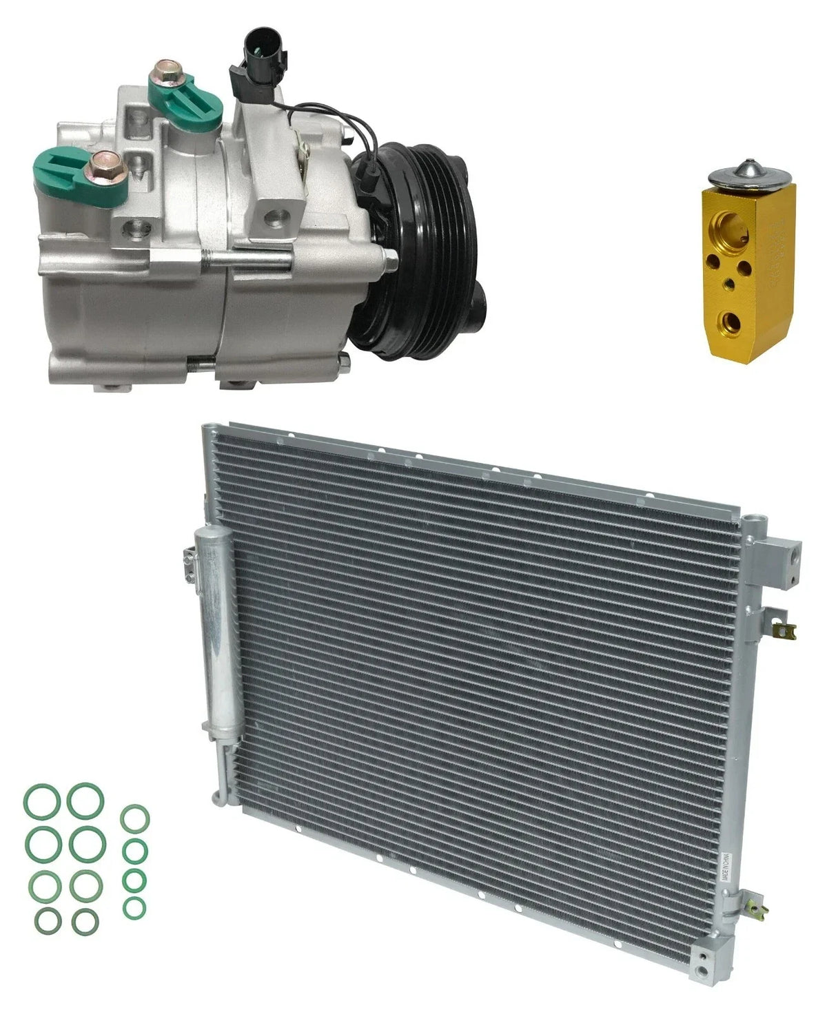 AC Compressor Kit with Condenser Replacement for Kia Sorento 3.5L (2004–2006)