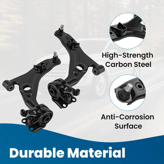 8x Suspension Kit Lower Control Arms Tie Rods Sway Bar for Ford Edge (2007–2014)
