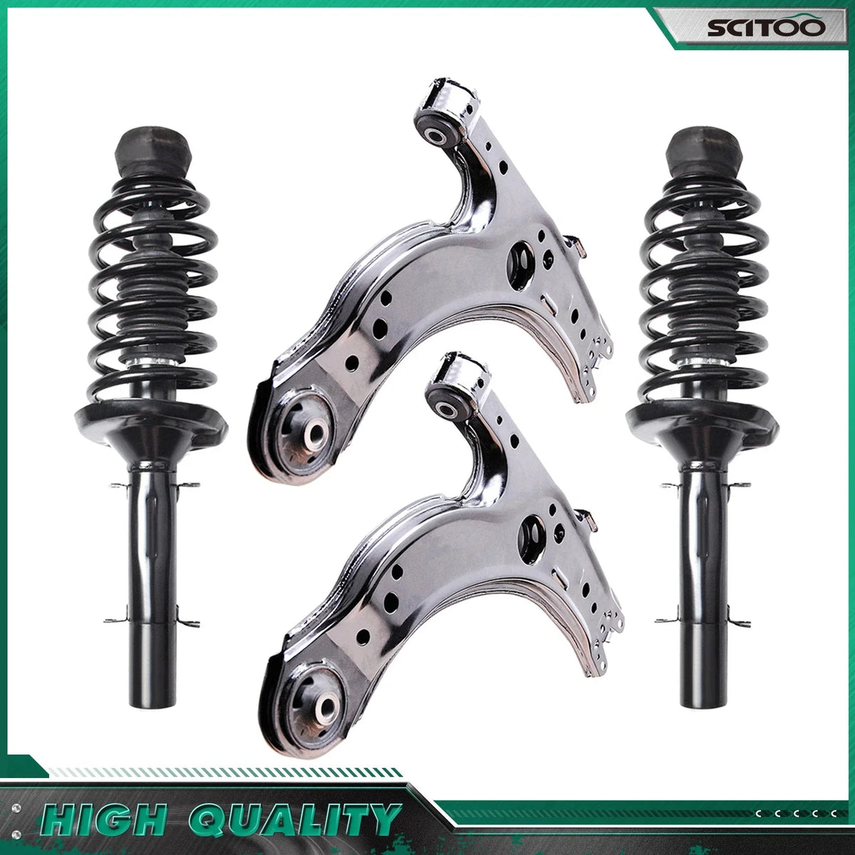 Front Struts w/ Coil Spring & Lower Control Arm for VW Jetta Golf Beetle