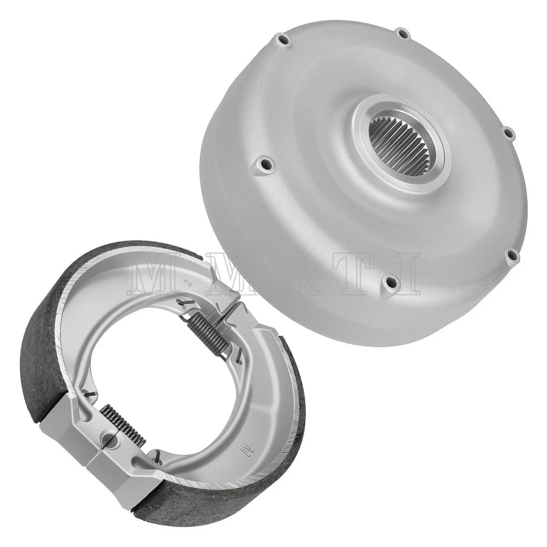 Rear Brake Shoes and Drum Hub for Honda Recon 250 TRX250 1997-2023