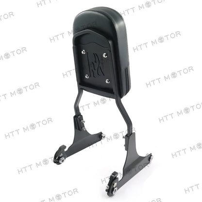 Matte Black Sissy Bar with Detachable Backrest for FLSTC/FLSTS 2000-2023