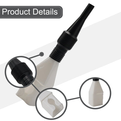Draining Tool with Flexible Snap Funnel for Various Applications