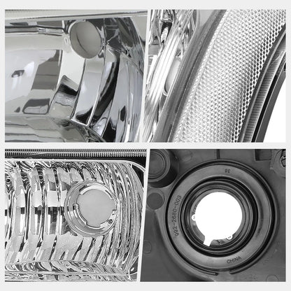 2003-2006 Chevy Silverado/Avalanche Set of 2 Clear Corner Headlight Lamps