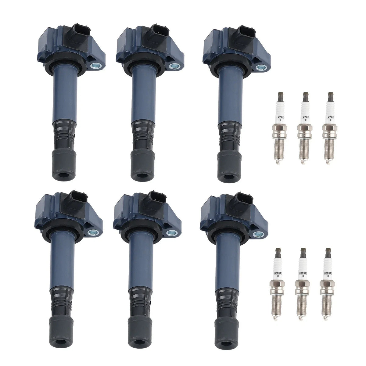 Set of 6 Ignition Coils & Iridium Spark Plugs for Acura RDX TLX (2013–2017)