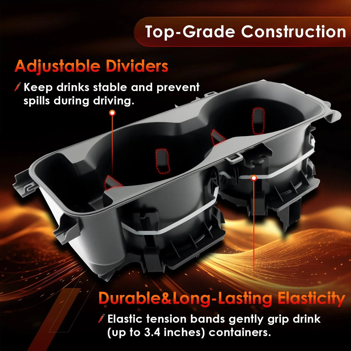 Center Cup Holder for Ford Explorer 2020–2025 LB5Z-7813562-AB