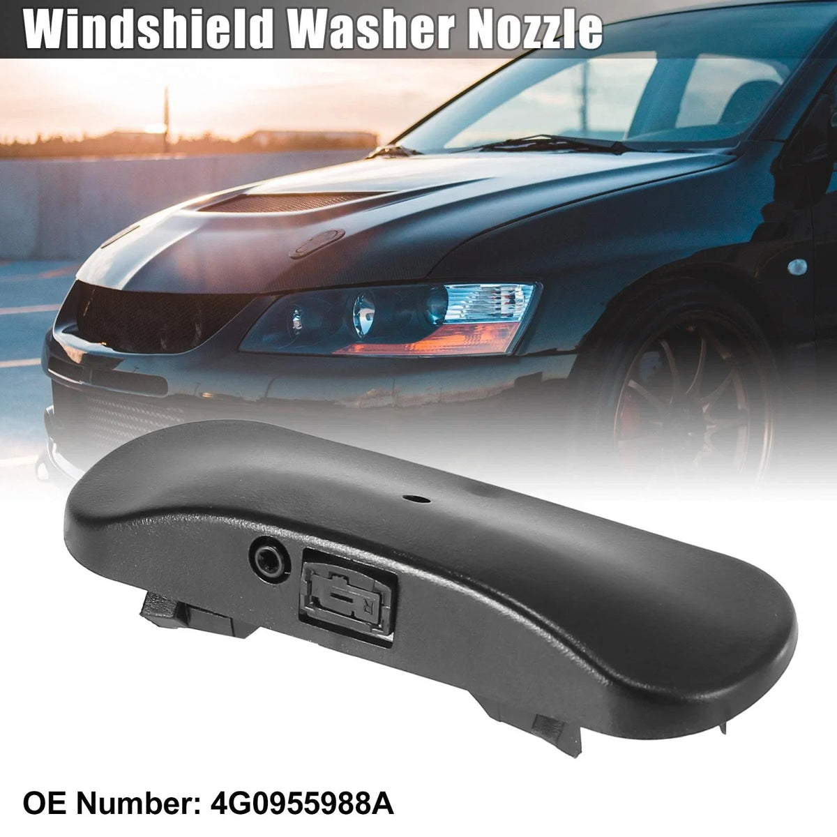 Windshield Washer Nozzle Spray Jet Right 4G0955988A for Audi A6 (2017–2018)