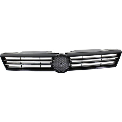 Grille for Volkswagen Jetta (2011–2014) Chrome Shell Black Insert