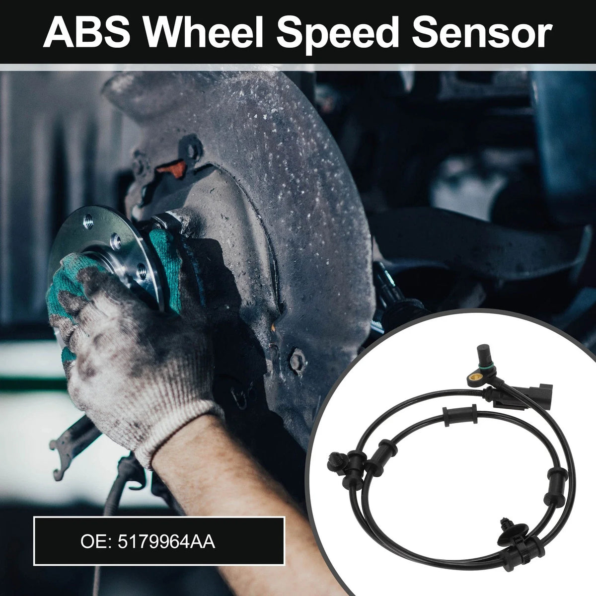 ABS Wheel Speed Sensor No. 5179964AA for Dodge Ram 2500 3500 (2003–2010)