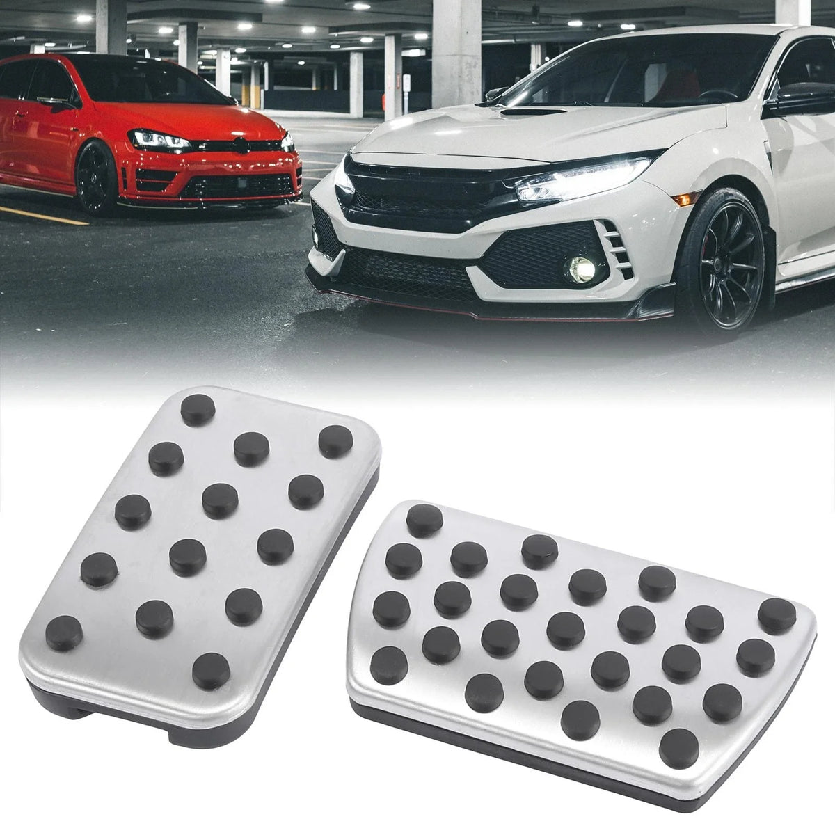 Non Slip Accelerator Brake Foot Pedal Pads Cover Kit for Honda Accord (2013–2017)