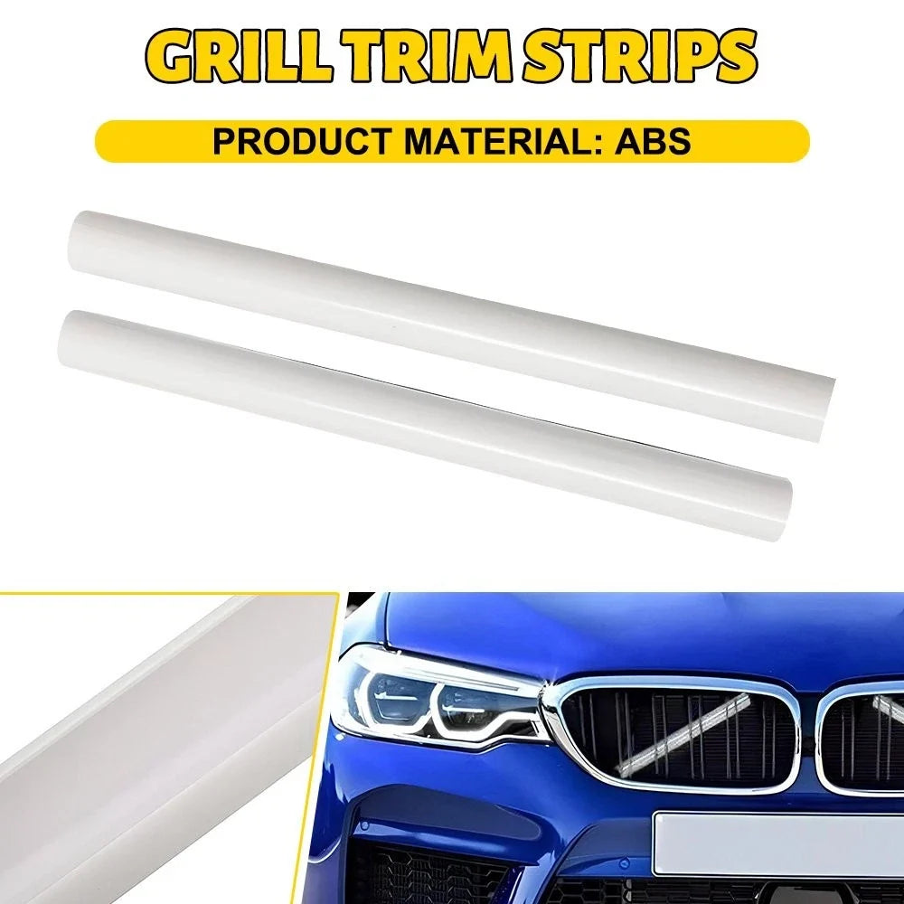 Front Grille Trim Strips for BMW F30 F31 4 Series (2012–2019) - White H