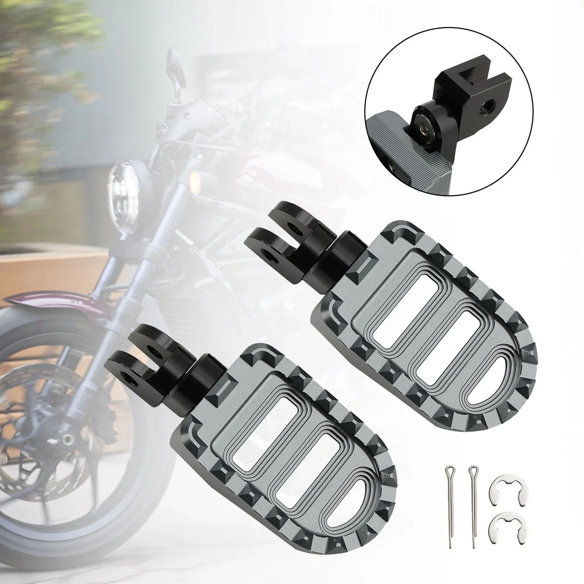 Front Footrests Foot Pegs for Rebel 1100 CM1100 CMX 1100 DCT/MT (2021–2023)